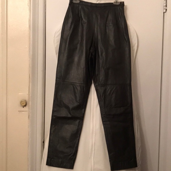 100% leather pants
